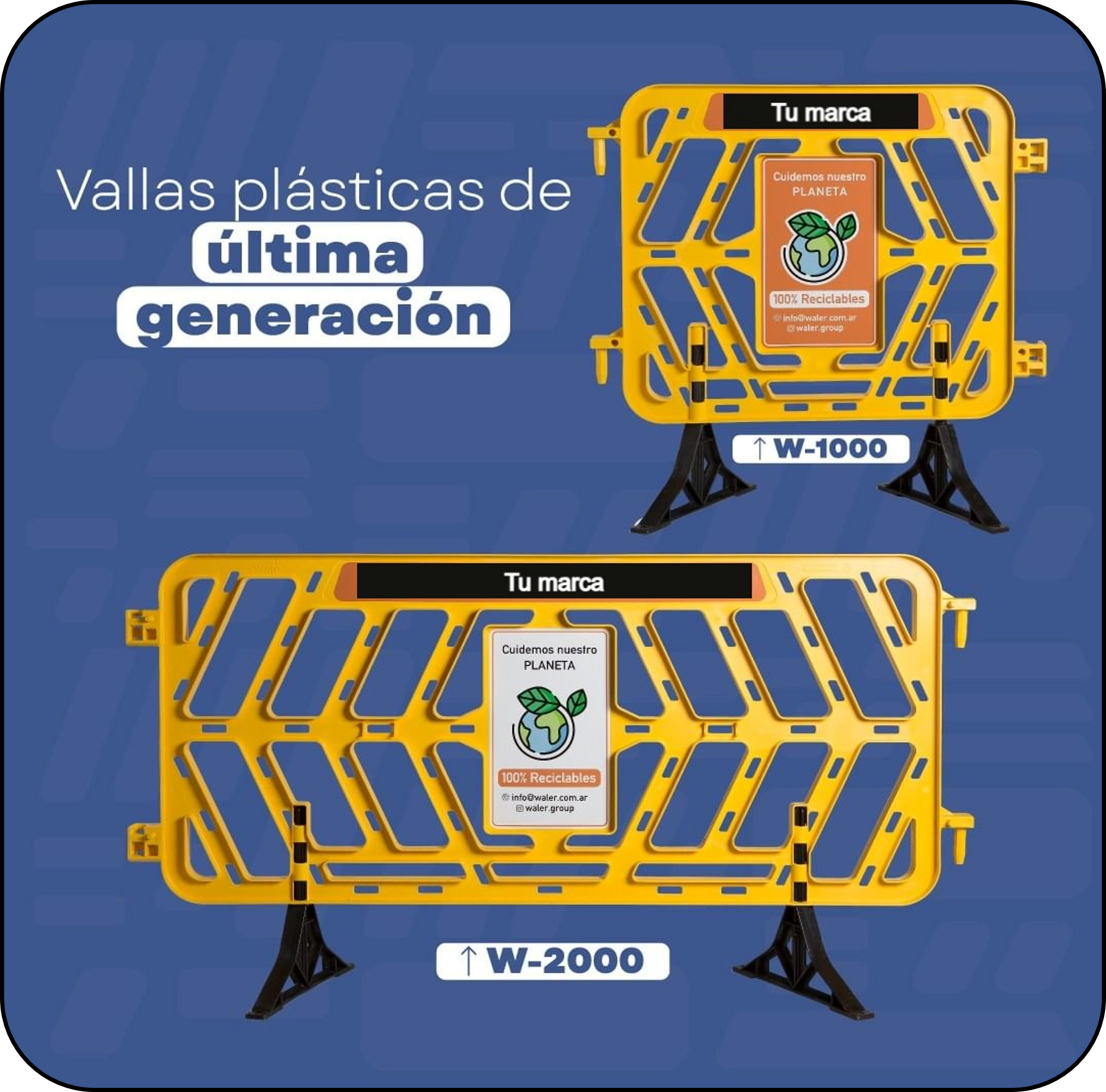 Vallas plásticas vista 1