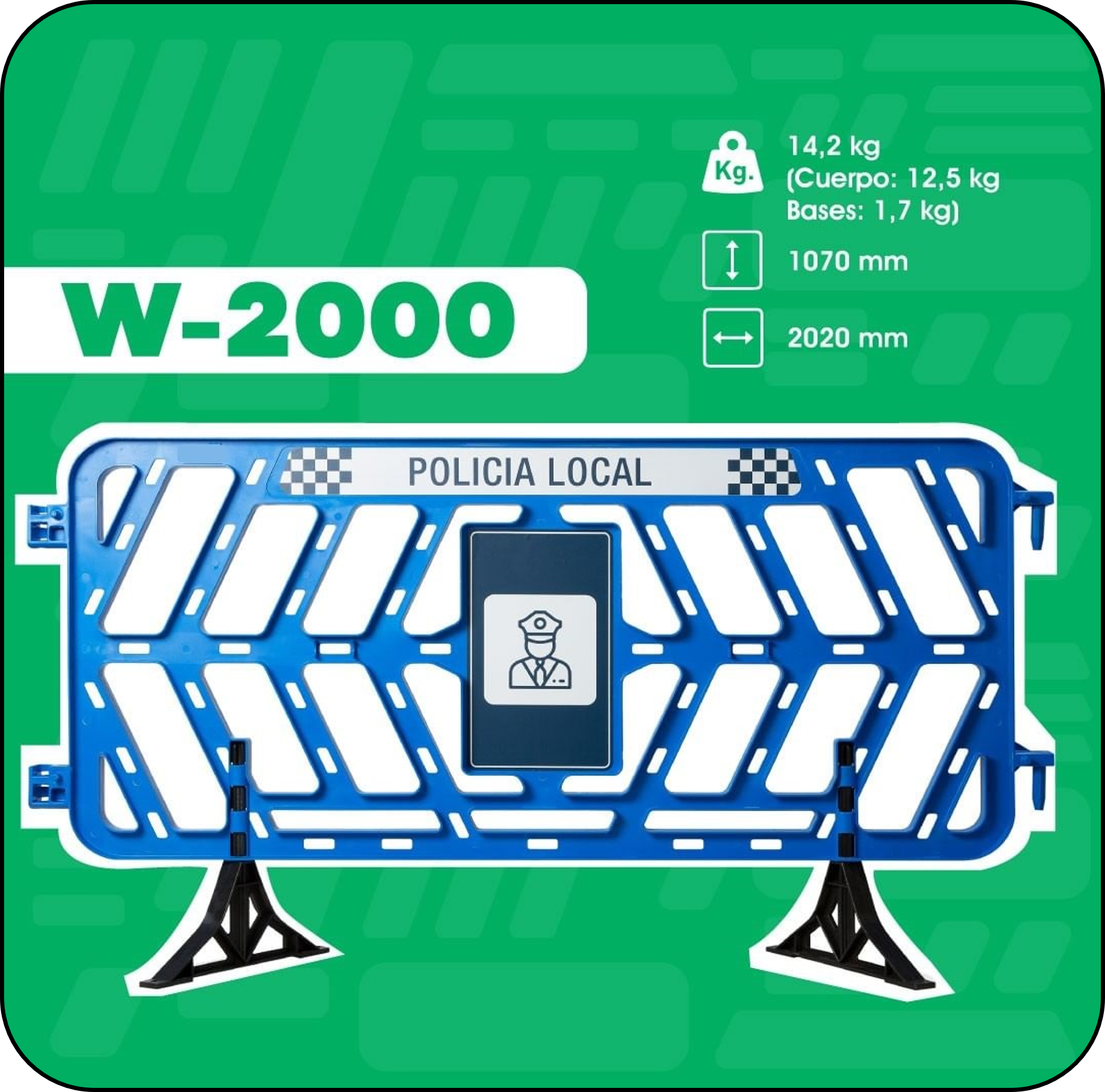 Vallas plásticas vista 1