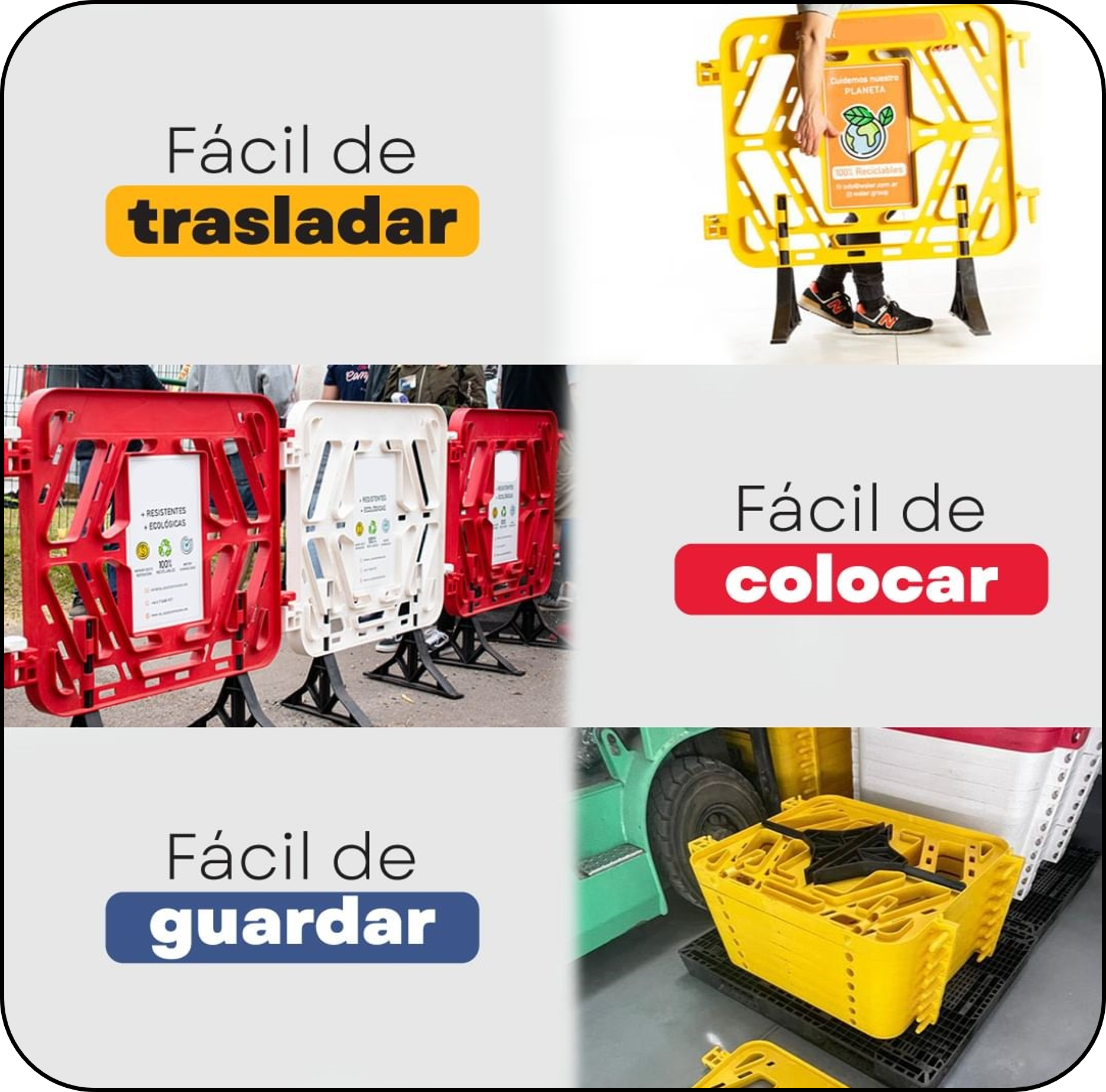 Vallas plásticas vista 1