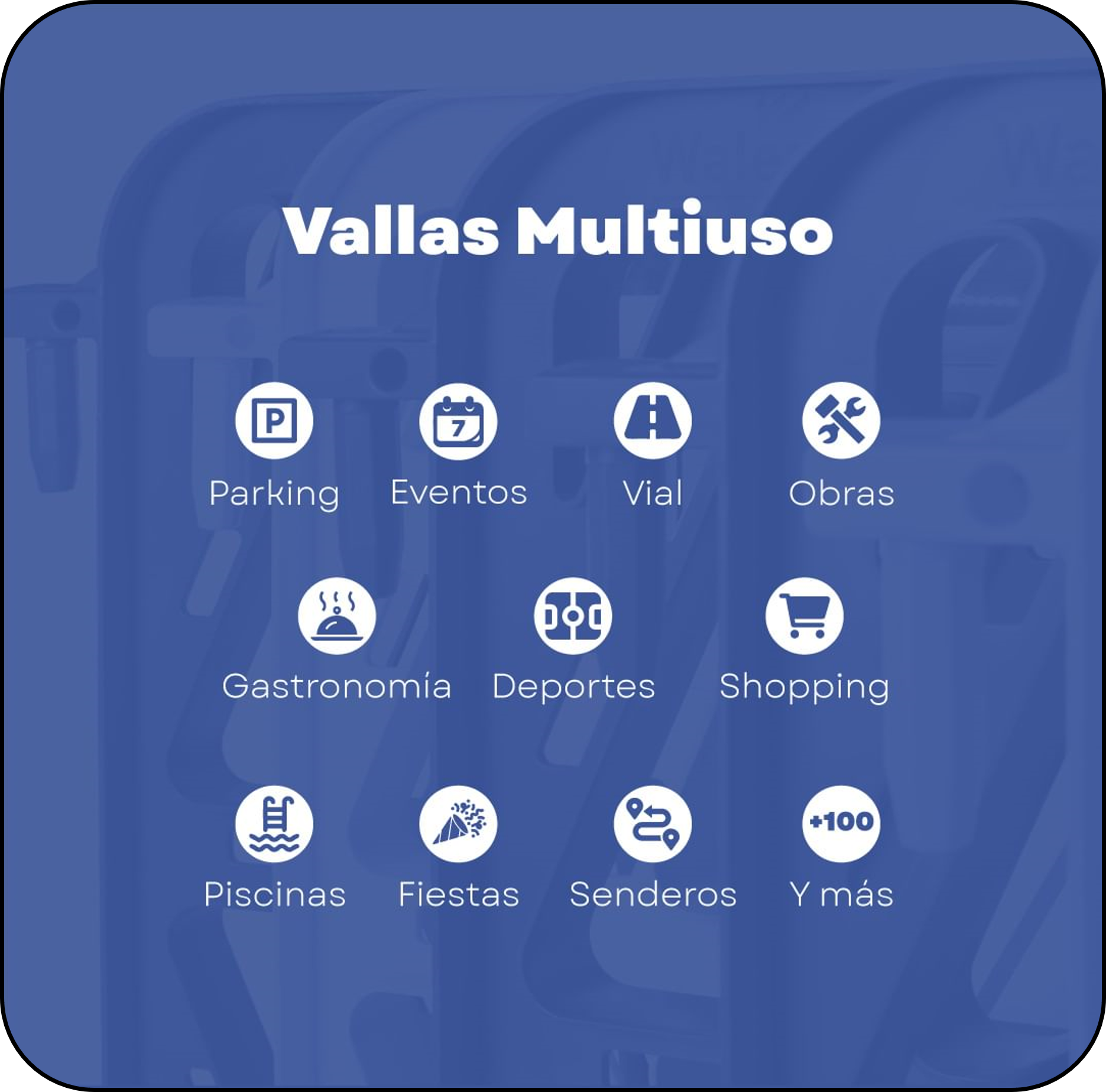 Vallas plásticas vista 1