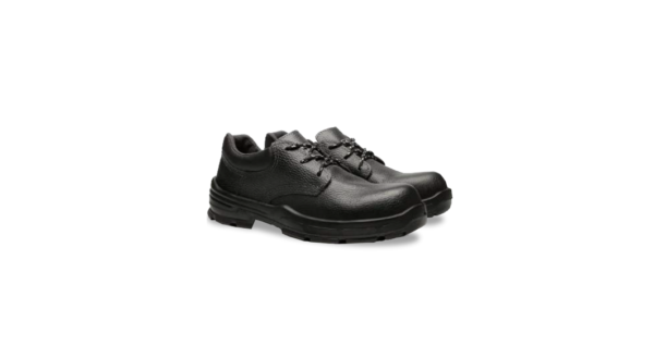 Zapato negro cuero flor bidensidad