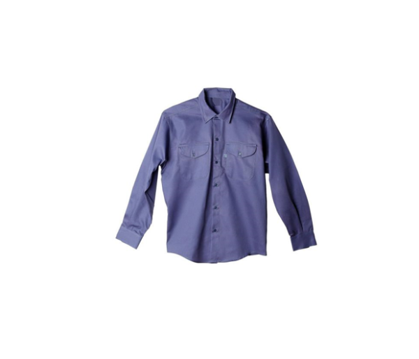 Camisa de trabajo azulino