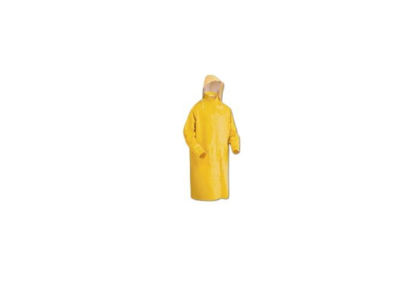Capa de lluvia amarilla