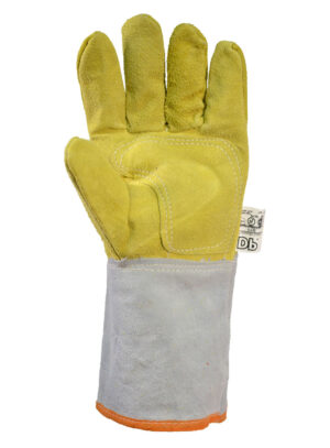 Guante cuero descarne puño largo