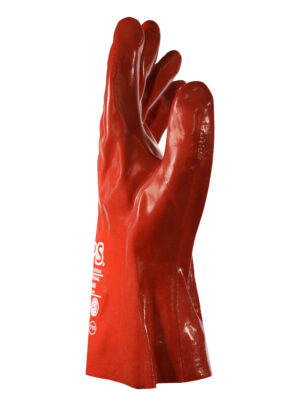 Guante PVC rojo 40cm