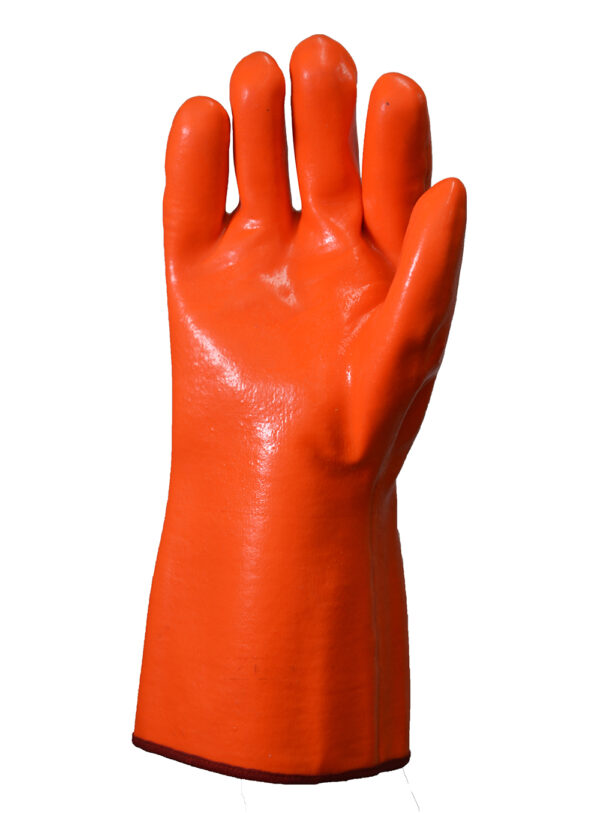 Guantes PVC naranja fluo