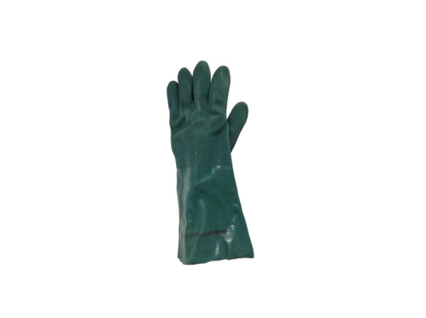 Guante PVC verde 35cm