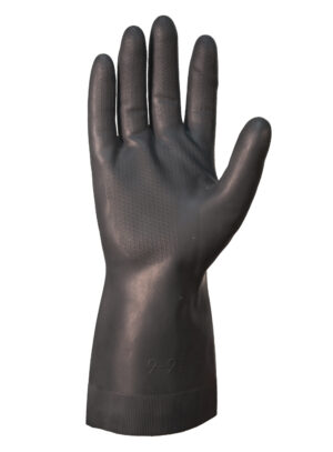 Guante latex industrial negro